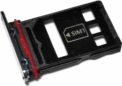 Produktbild von Simkartenhalter passend für Huawei P50 Pro (JAD-AL50, JAD-LX9) + Nano Memory Fach, Originalersatz, Gold-Schwarz