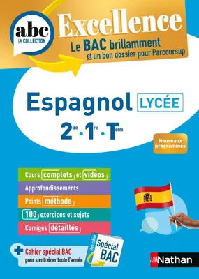 Produktbild von ABC BAC Excellence Espagnol 2de, 1re, Term.