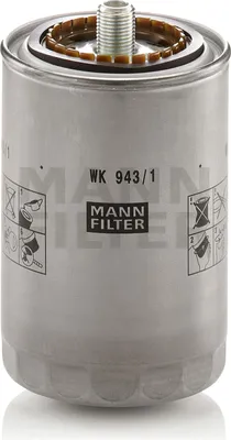 Produktbild von Kraftstofffilter MANN-FILTER WK 943/1 passend für MERCEDES-BENZ MB-TRAC Anschraubfilter