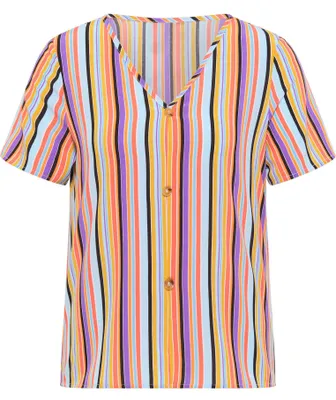 Image de Chemise Mutha pour femme - bleu clair et multicolore, taille M