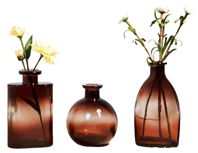 Immagine prodotto di Omgoods - Set di 3 vasi in vetro per decorazione