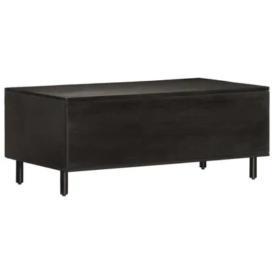 Produktbild von vidaXL Couchtisch Schwarz 100x54x40 cm Massivholz Mango