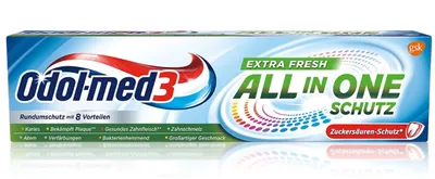 Produktbild von Odol-med3 All in One Schutz Extra Fresh Toothpaste for Dental Care 75ml