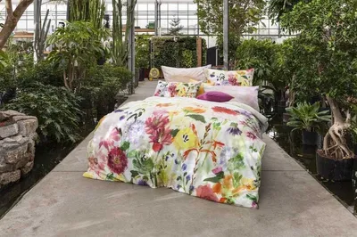 Produktbild von Estella Mako Satin Bettwäsche 2 teilig Bettbezug 155 x 220 cm Kopfkissenbezug 80 x 80 cm Impulse multicolor