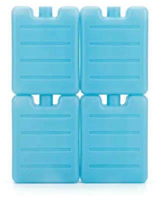 Produktbild von Mini-Kühlakku 4er Set, 100x70x15 mm, Kühlgel gefüllt, Transparent, 8h Kühlleistung