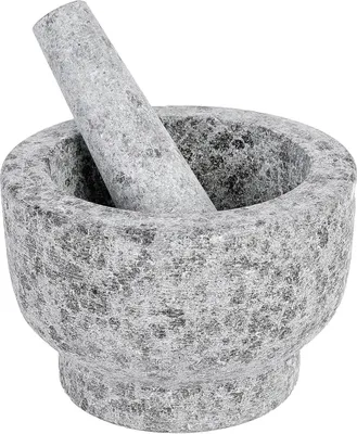 Immagine prodotto di Mortaio Axentia in granito con pestello per impieghi gravosi, 15x11 cm