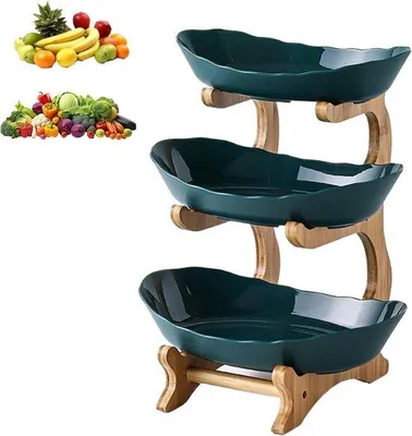 Productafbeelding van Fruitschaal - Fruitmand Etagere 3 laags - Decoratie