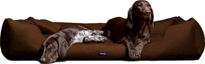 Produktbild von tierlando MORITZ KOMFORT Hundebett Hundesofa M - XXXL 90 110 130 160 185 cm - Größe: 110x90cm | Farbe: 01 Braun