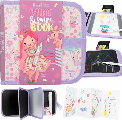Produktbild von Princess Mimi paint & swipe boek