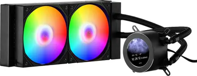 Obrázek produktu pro CPU vodní chladič AIO CPU vodní chladič s ARGB osvětlením a 120 mm PWN ventilátory