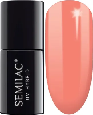 Image de SEMILAC Vernis hybride 132 Orange Lollipop - 7 ml
