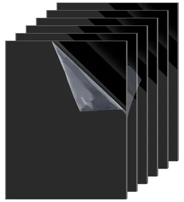 Acrylplatten schwarz 6 Stück 20 x 30 cm 2 mm