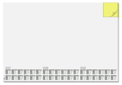 Produktbild von Schreibunterlage Memo 2027 30 Blatt Haftnotizblock u. Kalend. 595x410mm