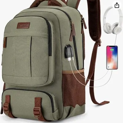 Obrázok produktu pre Batoh na notebook, školský batoh pre mužov a ženy, cestovný batoh odolný proti krádeži, robustná počítačová školská taška vhodná pre 15,6/17,3-palcové notebooky s portom USB