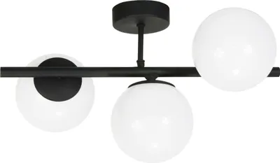 Produktbild von Schwarze Deckenleuchte mit Glaskugeln TITAN 13-807