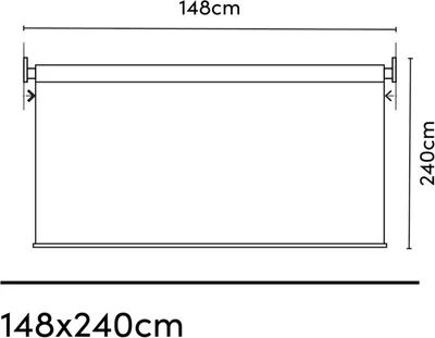 Produktbild von Nesling Rollo 198 x 240 cm Greige