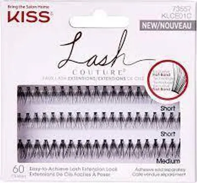 Produktbild von Kiss | falsche Wimpernbüschel, Wimpernstreifen, Faux Mink x60