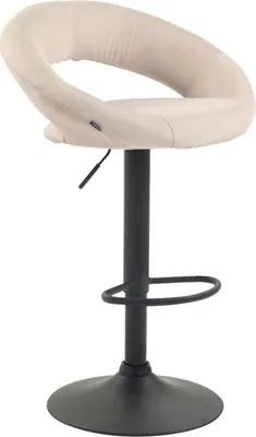 Produktbild von Barhocker Olinda Stoff schwarz creme