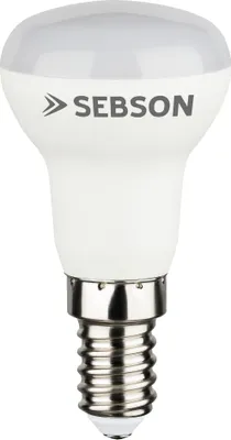 A white LED light bulb with a silver base against a white background.