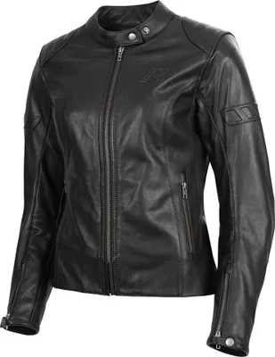 Image de Blouson en cuir de moto pour femme Rukka Mehan, noir, 42