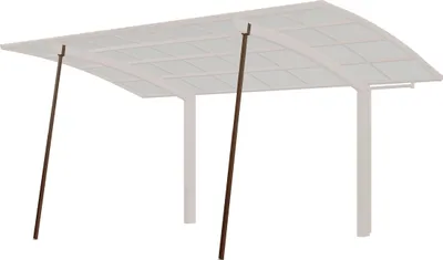 Produktbild von Stützstange für Carport Ximax Caravan braun matt