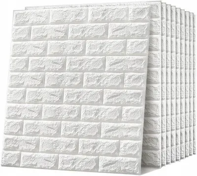 Produktbild von 20 selbstklebende 3D-Wandpaneele in Ziegeloptik, 77 x 70 cm, aus XPE-Schaum