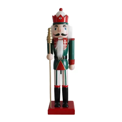Produktbild von Weihnachtsnussknacker Rebecca Mobili Cereo 35x8x10 Holz Grün Rot Klassisch
