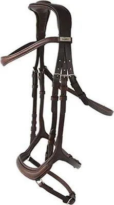 Zdjęcie produktu dla Lexhis Iedra Bit Rubber Reins Snaffle Brown Full Brown Full