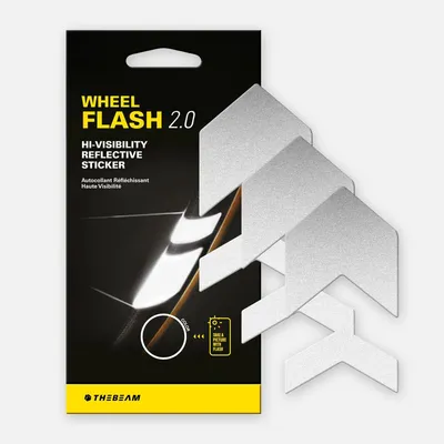 Image de THE BEAM BEAM-BM0033-WHEE - Wheel Reflectors FLASH 2.0 - Black / Rainbow