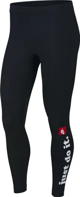Produktbild von Nike W Nsw Lggng Club Black/White L