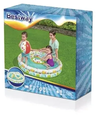 Imagen del producto de Conjunto de piscina inflable Bestway "Clownfish", 122x20 cm - redonda - 137 litros; 51124