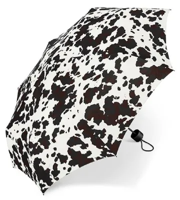 Produktbild von Happy Rain Super Mini Manuell Taschenschirm cow black/brown