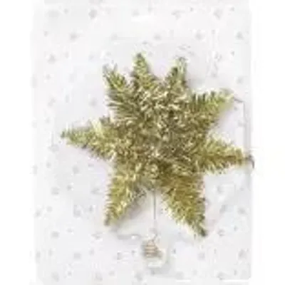 Produktbild von Stjärna Glitter Weihnachtsdekoration aus Plastik, Gold, 25 cm Durchmesser