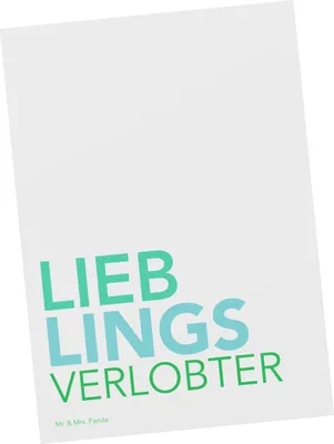 Produktbild von Mr. & Mrs. Panda Grußkarte Verlobter - Weiß - Geschenk, Ansichtskarten, Ansichtskarte, einzelkarte, Geschenkidee, Ehe, Postkarten, Spruch, Mann, Ehemann, Postkarte