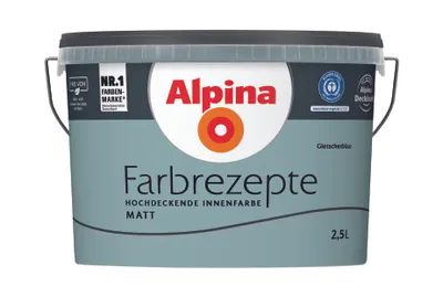 Produktbild von Alpina Farbrezepte Gletscherblau matt 2,5 Liter