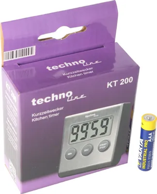 Produktbild von Edelstahl Digital Küchentimer, Timer mit Alarm, up und down Funktion, Ständer, Magnet
