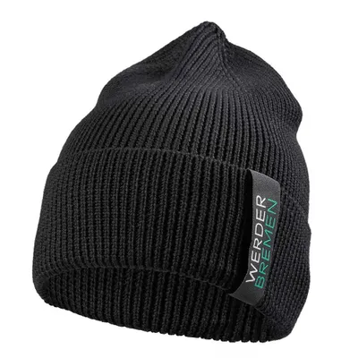 Produktbild von SV Werder Bremen Strickmütze WB schwarz