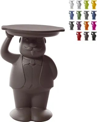 Produktbild von Moderner, nachhaltiger Design-Beistelltisch 60 cm für Bars und Restaurants Ambrogio - Braun