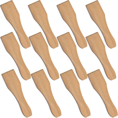 Produktbild von Syntrox Germany Universal Racletteschaber Holzspatel Set 12 Stück