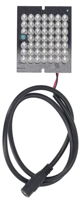 Image de Carte de lampe LED pour vision nocturne, 850 nm, 48 perles IR, alimentation infrarouge DC12V