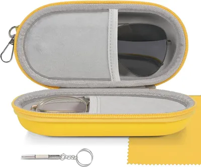 Obrázok produktu pre Puzdro na okuliare kožené, zips, pre slnečné okuliare, pre kabelku