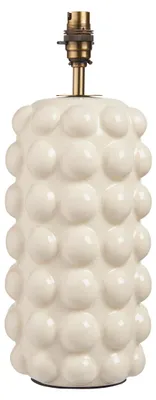 Productafbeelding van Tafel lamp BOBBLE, crèmekleurig, 1xB22x10W, keramiek/gips, afmetingen: 39,5x16,5x16,5 cm, IP20, Endon