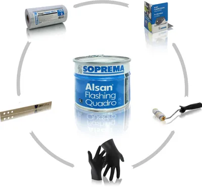 Produktbild von ALSAN FLASHING QUADRO PROFI PACK | RAL 7012 | basaltgrau