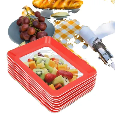 Immagine prodotto di Contenitori per alimenti, design a prova di perdite, soluzione salvaspazio, colore rosso