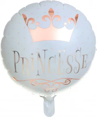 Produktbild von Folienballon mit Prinzessinnen Motiv 45cm für Kindergeburtstag und Party Dekoration