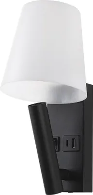 Obrázok produktu pre LED Solution Čierne nástenné LED svietidlo s USB/PD nabíjaním 2W 240016