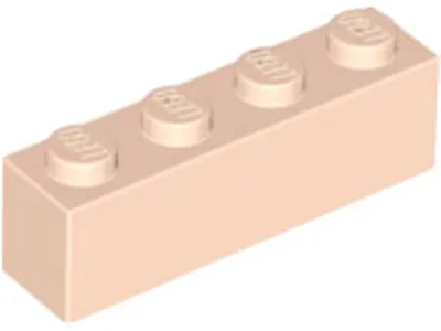 Produktbild von Lego® 250 Stück 3010 Stein Brick 1x4 Part Basic Steine 250 Helles Nougat