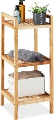 Image de Etagère de salle de bain Noyer 3 étagères