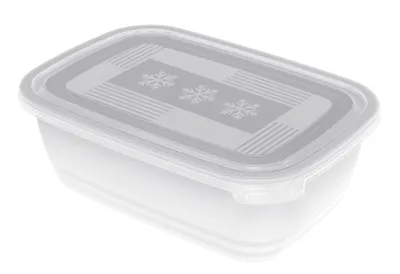 Produktbild von Rotho 1725900096, Set, Rechteckig, 1,9 l, Transparent, Weiß, Kunststoff, 160 mm