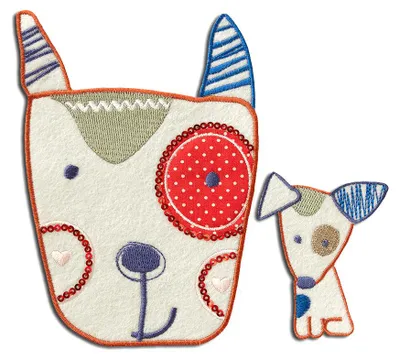 Obrázok produktu pre Sada Dog - Patch, nažehľovací, nažehľovací obrázok, nášivka, nášivka, nažehľovací, veľkosť: rôzne veľkosti